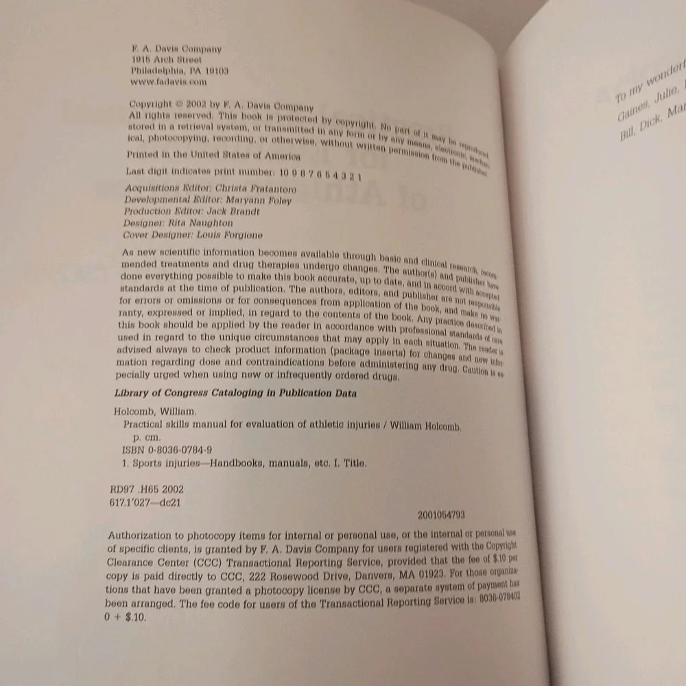 Practical Skills Manual For Evaluation Of Athletic Injuries by William R Holcomb